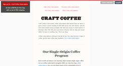 Desktop Screenshot of blog.craftcoffee.com