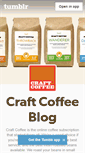 Mobile Screenshot of blog.craftcoffee.com
